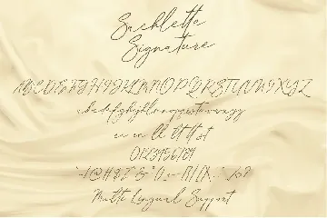 Sachlette Signature font