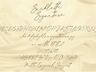 Sachlette Signature font