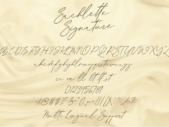 Sachlette Signature font