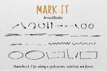 MARK IT handwritten marker typeface font