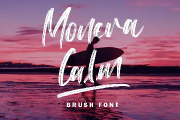 Monera Calm - Brush Font