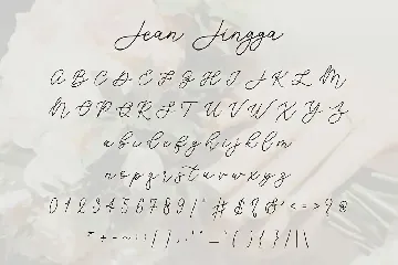 Jean Jingga - Beautiful Handwritten Styled Font