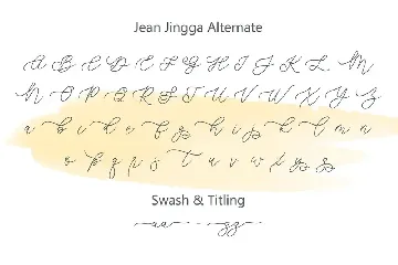 Jean Jingga - Beautiful Handwritten Styled Font