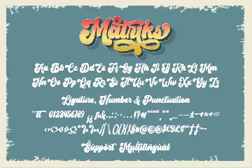 Matriks A Bold Script Font