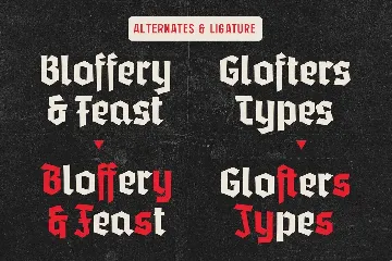 Glofters - Display Blackletter font