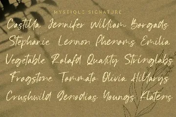 Mystique - Luxury Signature Font