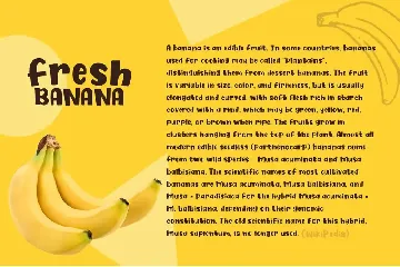 Fresh Banana font