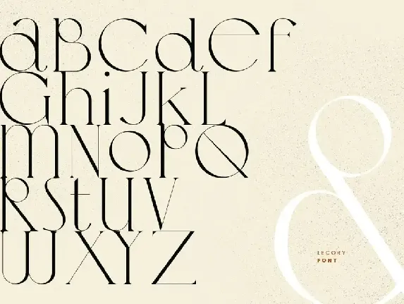 Lecory font