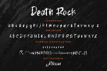 Death Rock Grunge Business Font