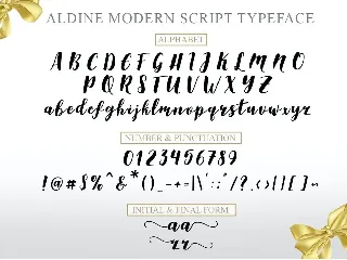 Aldine Script font