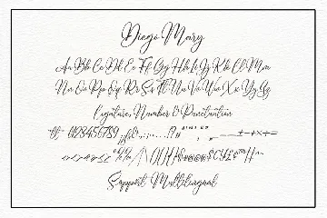 Diego Mary A Wedding Font