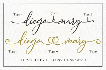 Diego Mary A Wedding Font