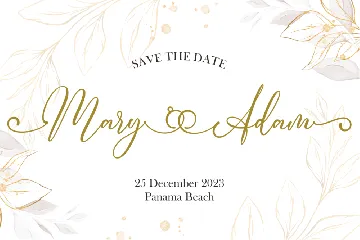 Diego Mary A Wedding Font