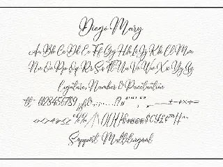 Diego Mary A Wedding Font