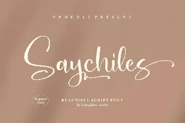 Saychiles Script Font