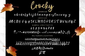 Crocky Handbrush Advertisement Font