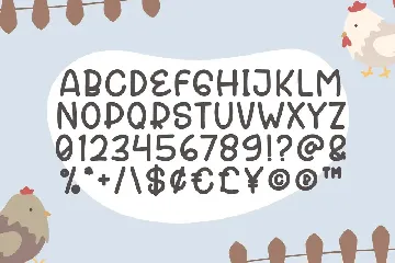 Chicken Farmer - Cute Display Font