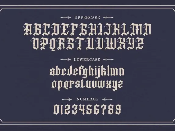 Dutch Brigade â€“ Modern Blackletter Typeface font