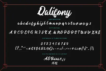 Qalifony Handwritten Business Font