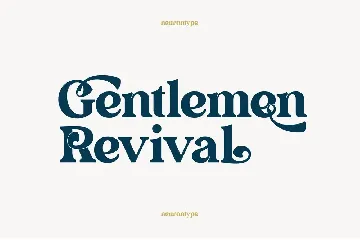 Gentlemen Revival font