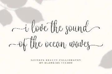 Gilonta - Beauty Calligraphy Font