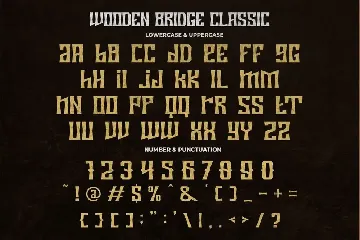 Wooden Bridge - Vintage Display Font