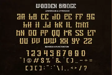 Wooden Bridge - Vintage Display Font