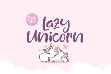 Lazy Unicorn Font Duo