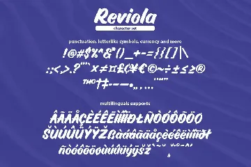 Reviola Bold Script font