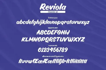 Reviola Bold Script font