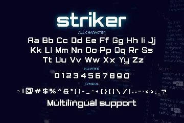 Striker-Modern Display Font