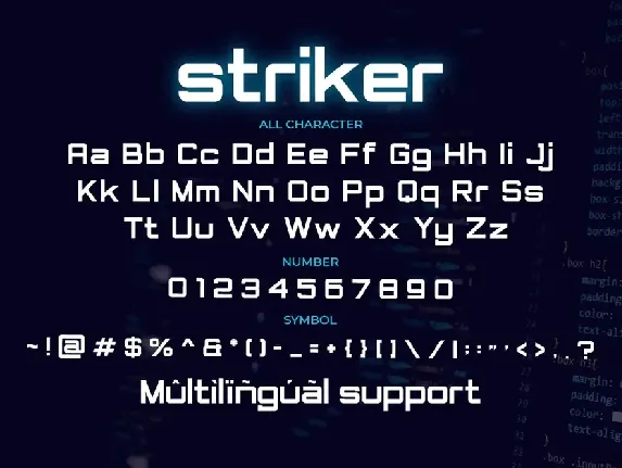 Striker-Modern Display Font