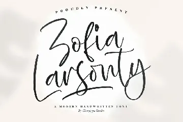 Zofia Larsonty Handwritten Font