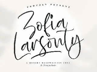 Zofia Larsonty Handwritten Font