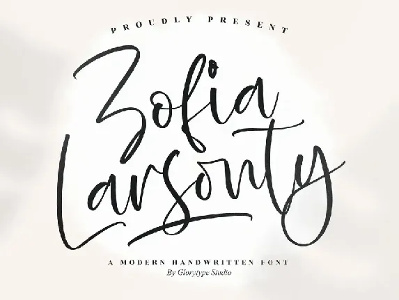 Zofia Larsonty Handwritten Font