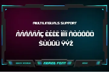 Armed font