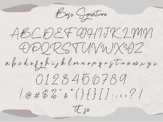 Boss Signature | Handwritten Font