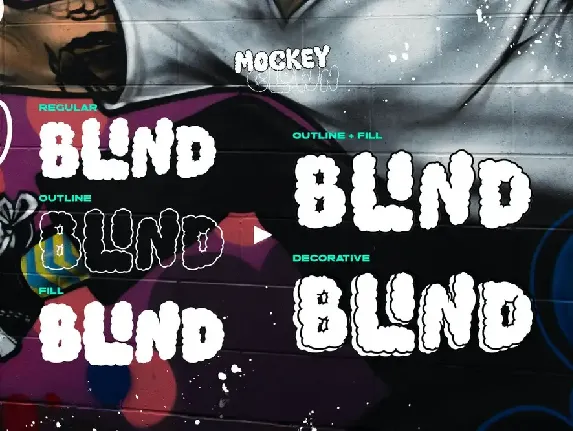 Mockey Clown - Cloud Type font