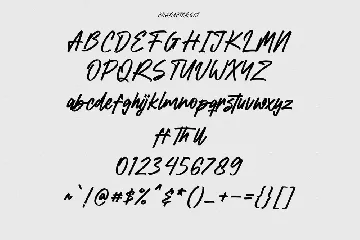 Black Rough Script Font