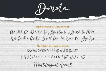 Denala - Signature Font