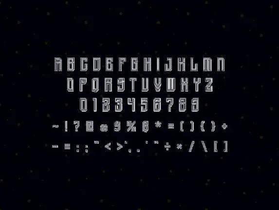 Game Over - Display font