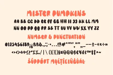 Mister Pumpkins Font Duo