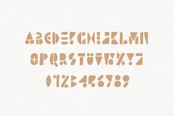 Lion Card | Handmade Geometric Font