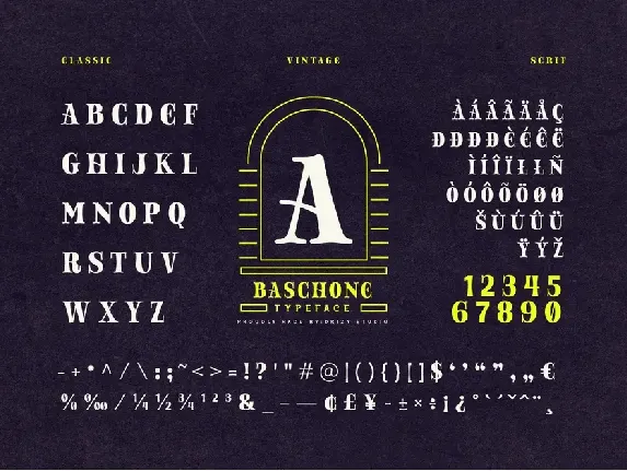 Baschone font