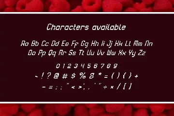 Rasberry - Display font