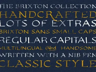 Brixton Hand Family font