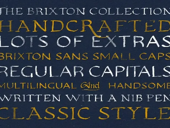 Brixton Hand Family font