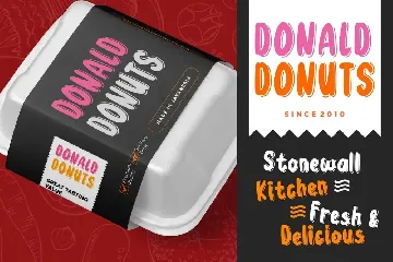 Donuts Joyful & Fun Advertisement Font