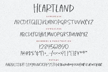 Heartland Handwriting font