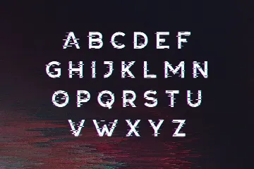 Avalon - Glitch Font